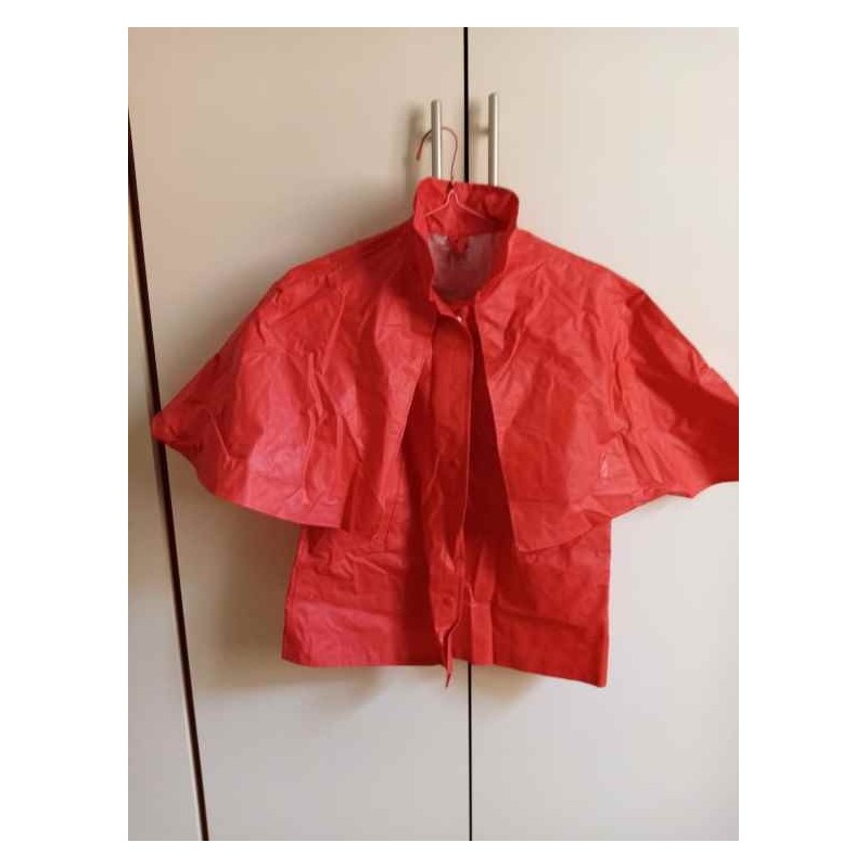 Impermeabile pioggia rosso bambini "giacca mantella taglia 1 poliestere