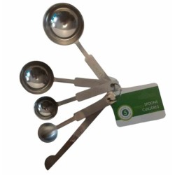 Set cucchiaini - misurini in acciaio inox 5 pezzi