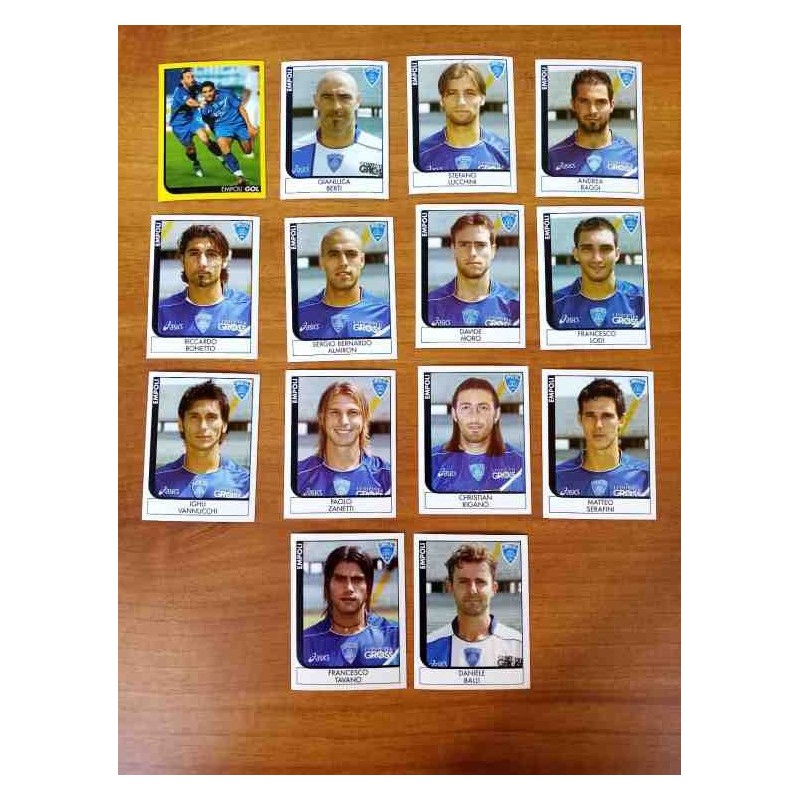 Empoli calciatori panini 2005 2006