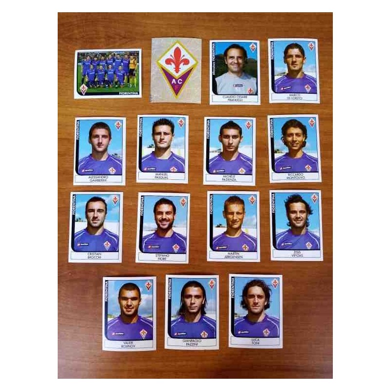 Fiorentina calciatori panini 2005 2006