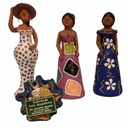 Statuine in terracotta Brasiliane
