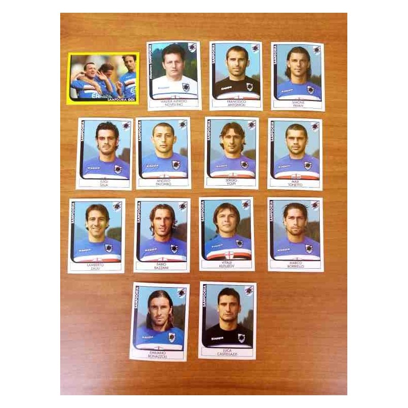 Sampdoria calciatori panini 2005 2006