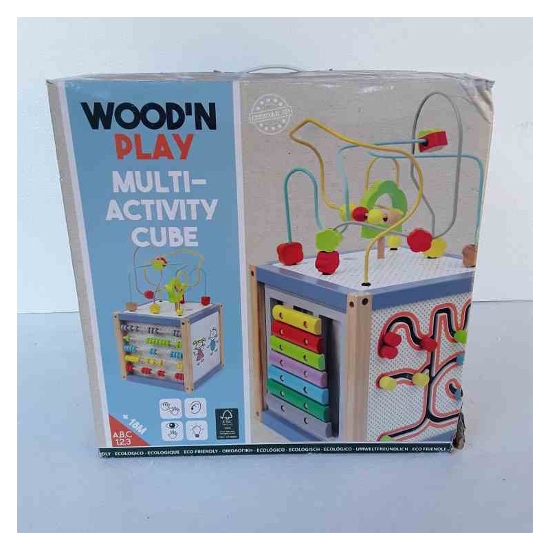 Wood'n play multi-activity cube
