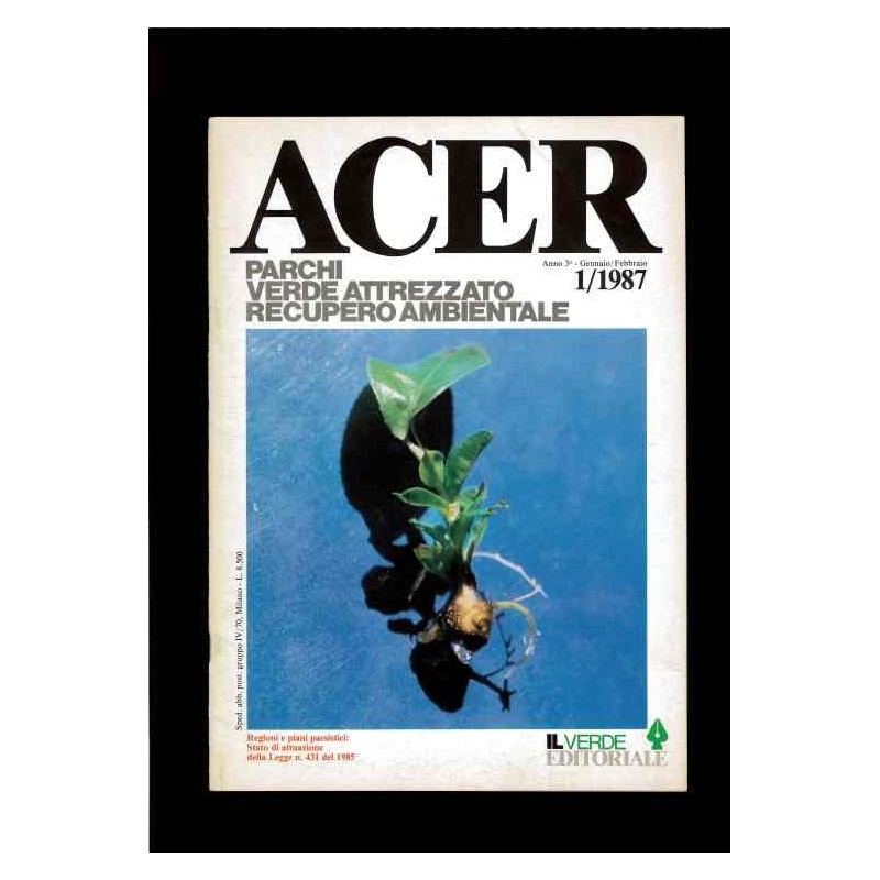 ACER parchi, verde attrezzato .. 01/1987