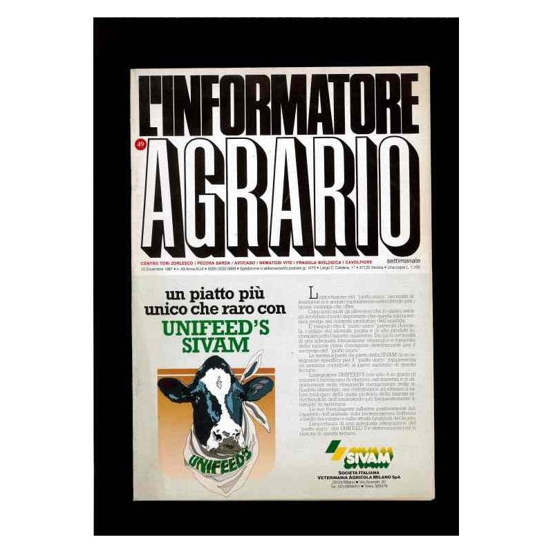 L'informatore Agrario n.49/1987