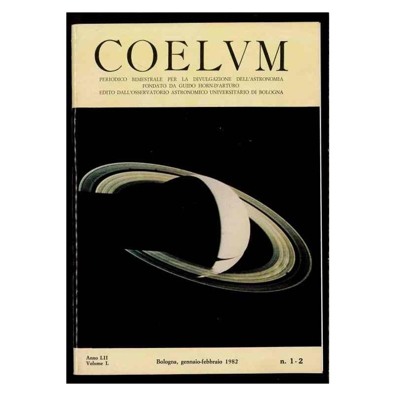 Coelum - Anno LII volume 50 n.1/2 1982