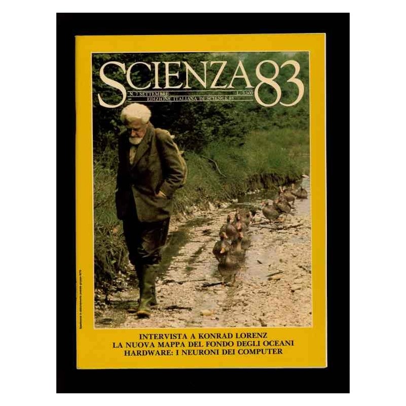 Scienza 83 n.7 settembre intervista a Konrad Lorenz