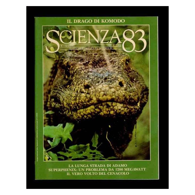 Scienza 83 n.4 maggio il drago di Komodo