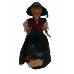 Bambola con abito tipico di Pinzolo - anni '50 h.16 cm