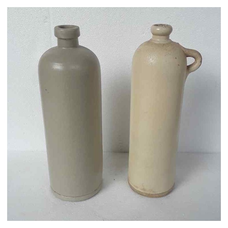 Coppia bottiglie liquore in ceramica