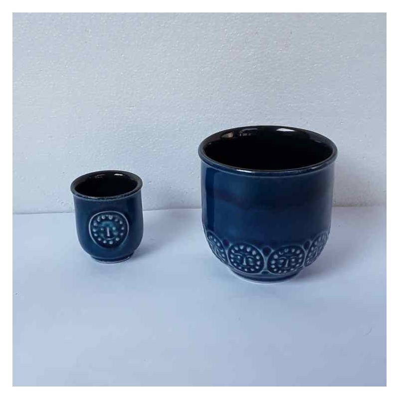 Vasetti ceramica blu