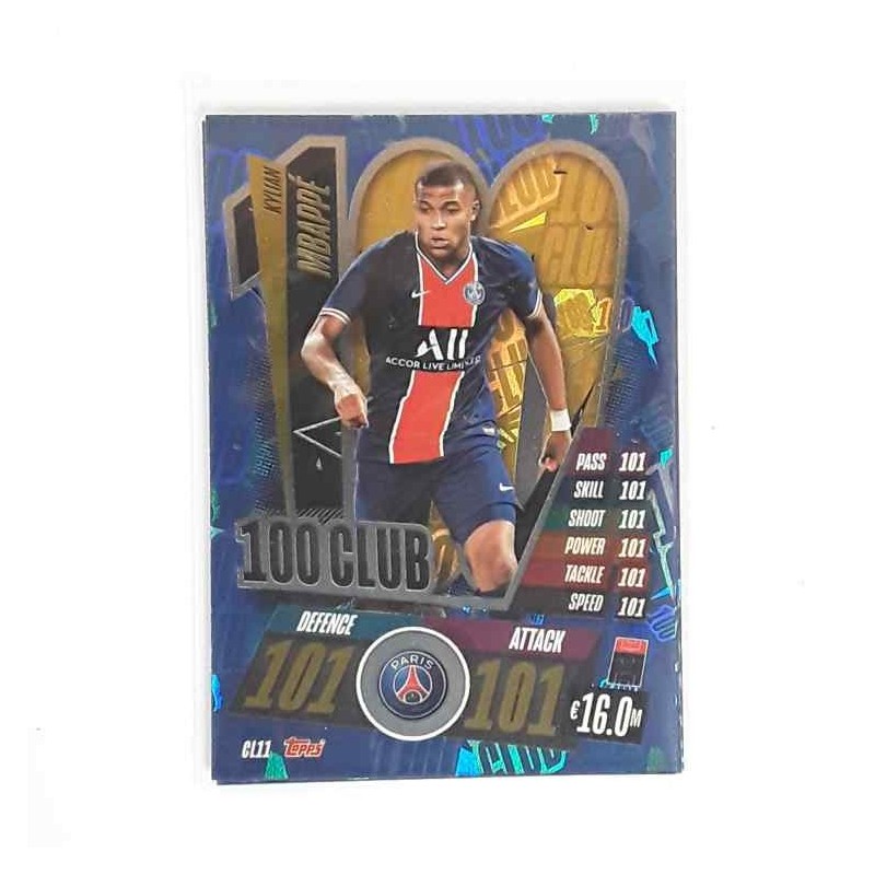 Match Attax 100 Club Kylian Mbappe