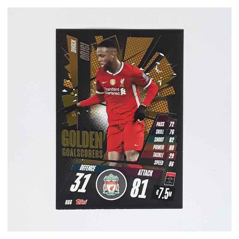 Match Attax Golden Goalscorers Divock Origi