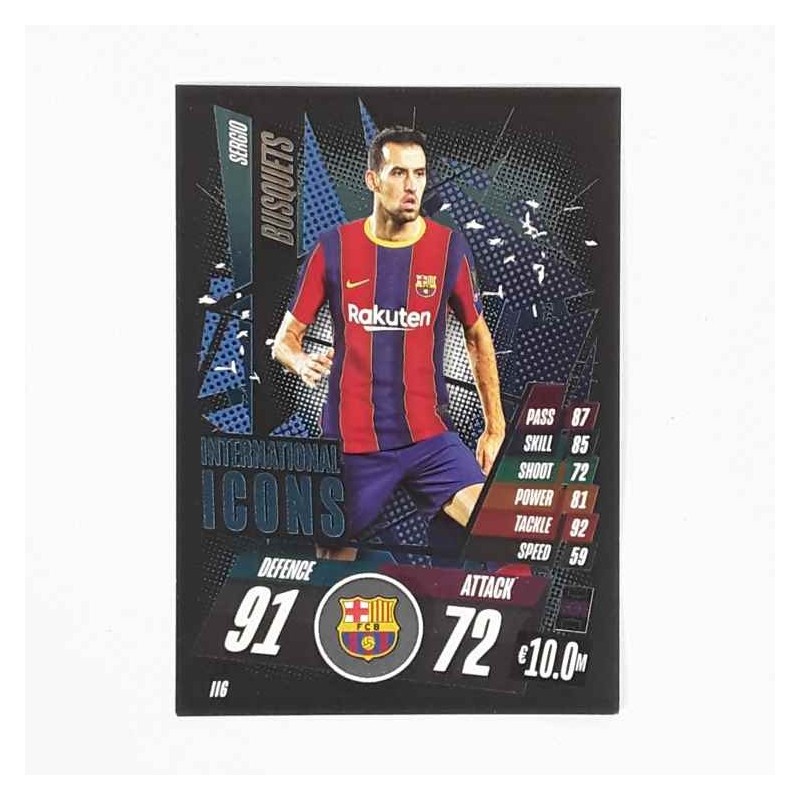 Match Attax International Icon Sergio Busquets