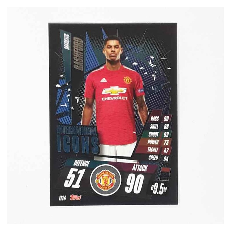 Match Attax International Icon Marcus Rashford