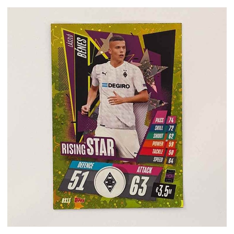 Match Attax Rising Star Laszlo Benes