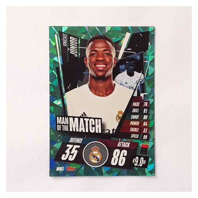 Match Attax Man Of the Match Vinicius Junior