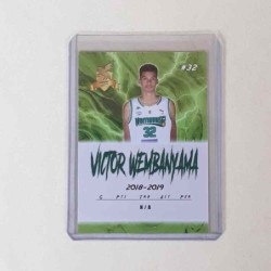 Wembanyama Victor lighting rookie card 2019 euro cup nanterre 92 - green