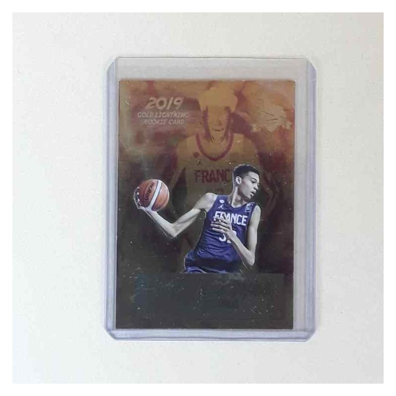 Wembanyama Victor gold lighting rookie card 2019 u16 France  - azzurra