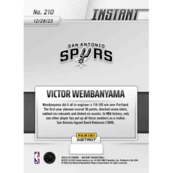 Victor Wembanyama Panini Instant 210