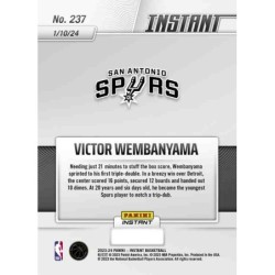 Victor Wembanyama Panini Instant 237