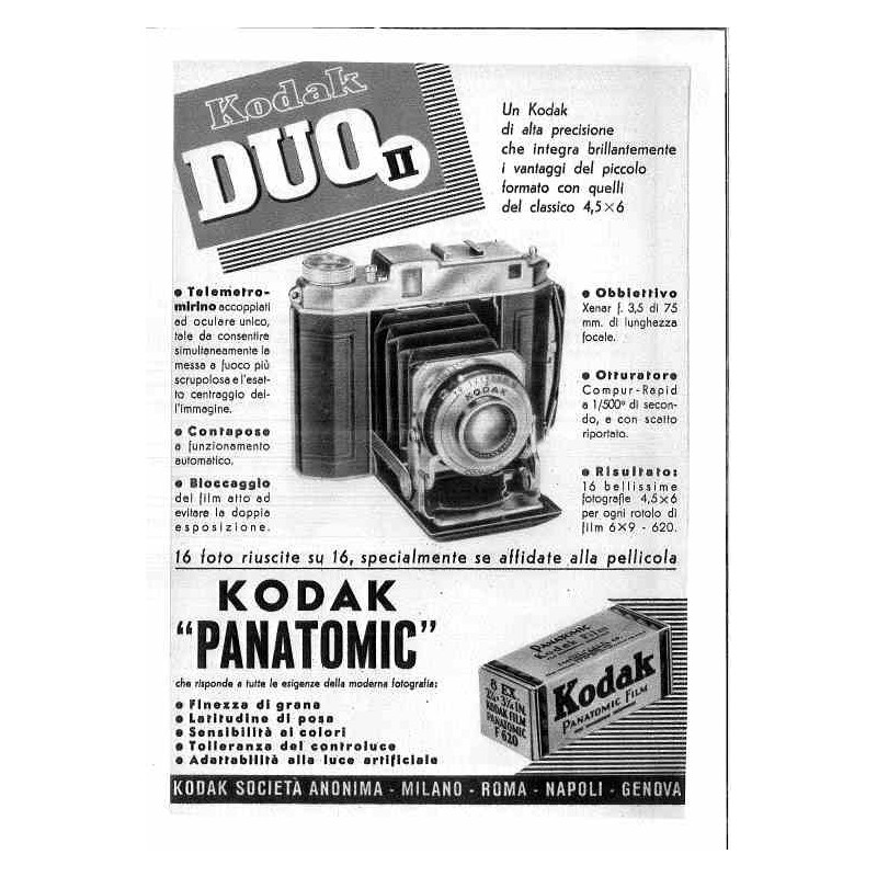 Kodak Duo E pillocola Panatomic