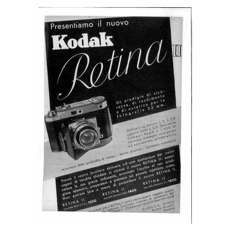 Kodak Nuova Retina Prodigio di sicurezza