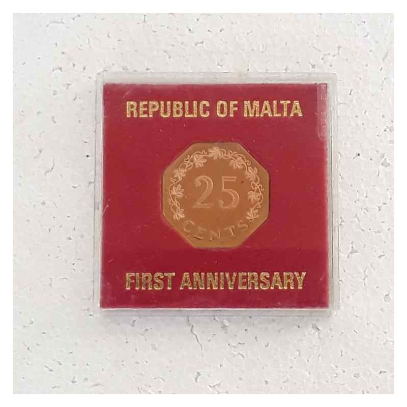 Moneta Repubblica di Malta 1975