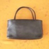 Borsetta pelle chiusura ad appoggio 2 tasche interne anni 50