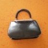 Borsetta pelle rigida 2 tasche interne anni 60