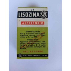 LISOZIMA Aspersoio Società prodotti Antibiotici con bugiardino vintage da collezione