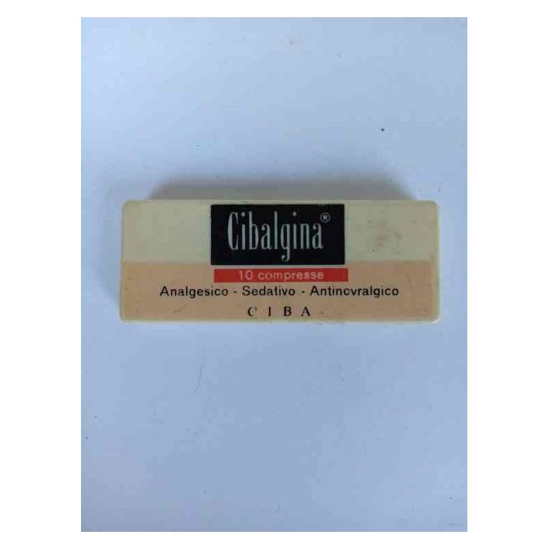 CIBALGINA analgesico Ciba plastica vintage da collezione