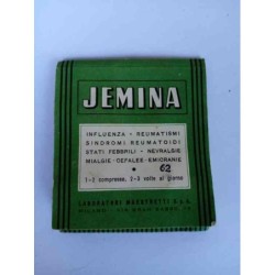 JEMINA influenza reumatismi Laboratori Maestretti vintage da collezione