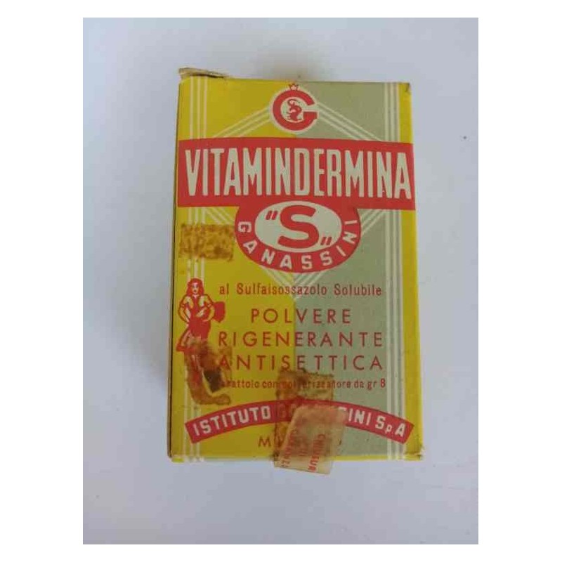 VITAMINDERMINA Ganassini con bugiardino vintage da collezione