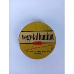 Scatola latta VEGETALLUMINA Laboratori Crippa Berger vintage da collezione