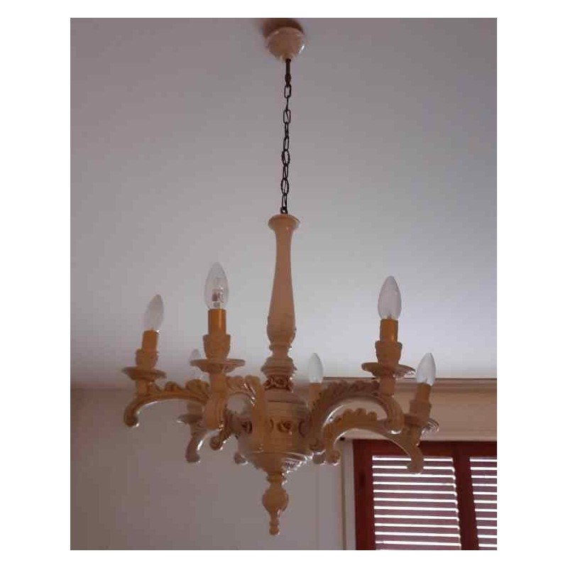 Lampadario stile liberty ceramica