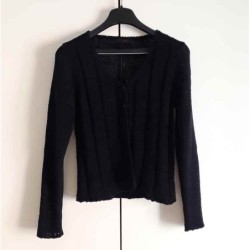 Cardigan nero donna...