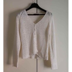 Cardigan bianco donna...