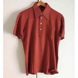 Maglia polo SIR JOHN NOVELTY taglia XL cotone anni 70