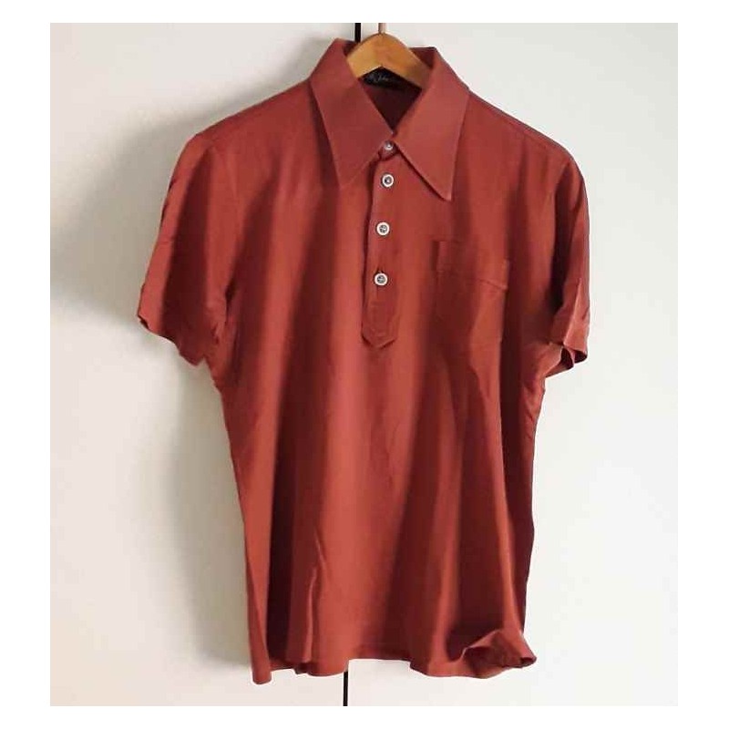 Maglia polo SIR JOHN NOVELTY taglia XL cotone anni 70