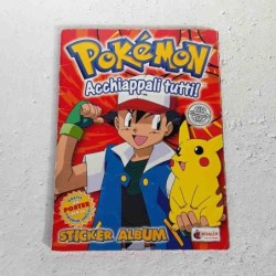 Album Pokemon Acchiappali Tutti 1 Serie con poster 1999 Merlin completo