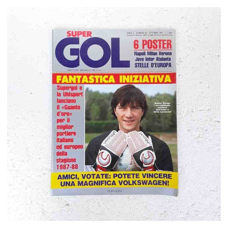 Super Gol nr 45 ottobre 1987 con poster