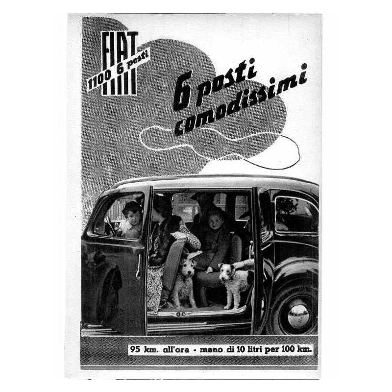 Fiat 1100 6 posti comodissimi