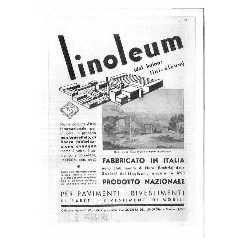 Linoleum Per pavimenti e rivestimenti