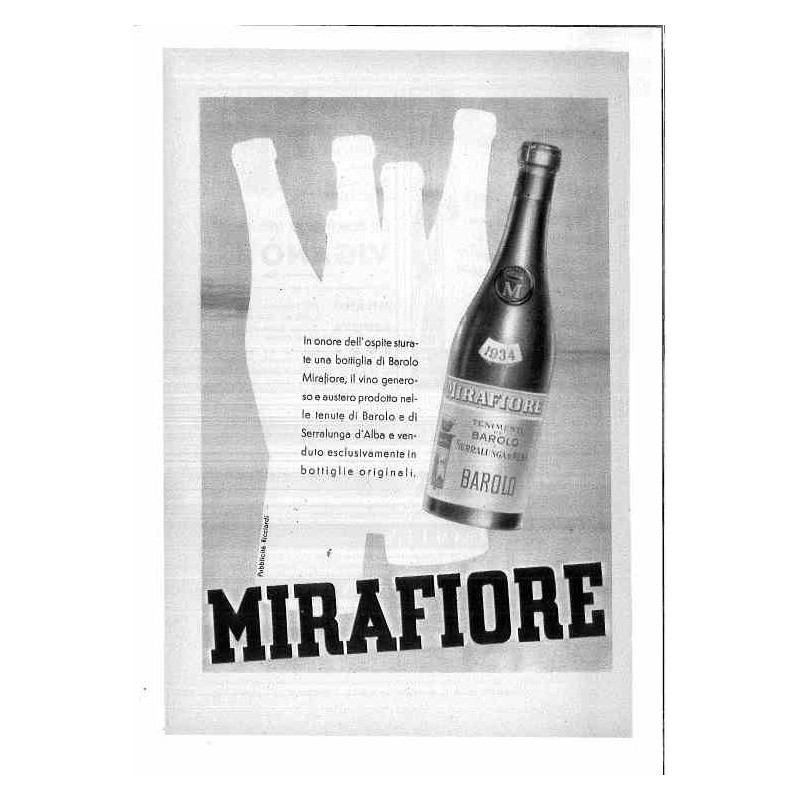 Mirafiore Barolo Vino generoso e austero