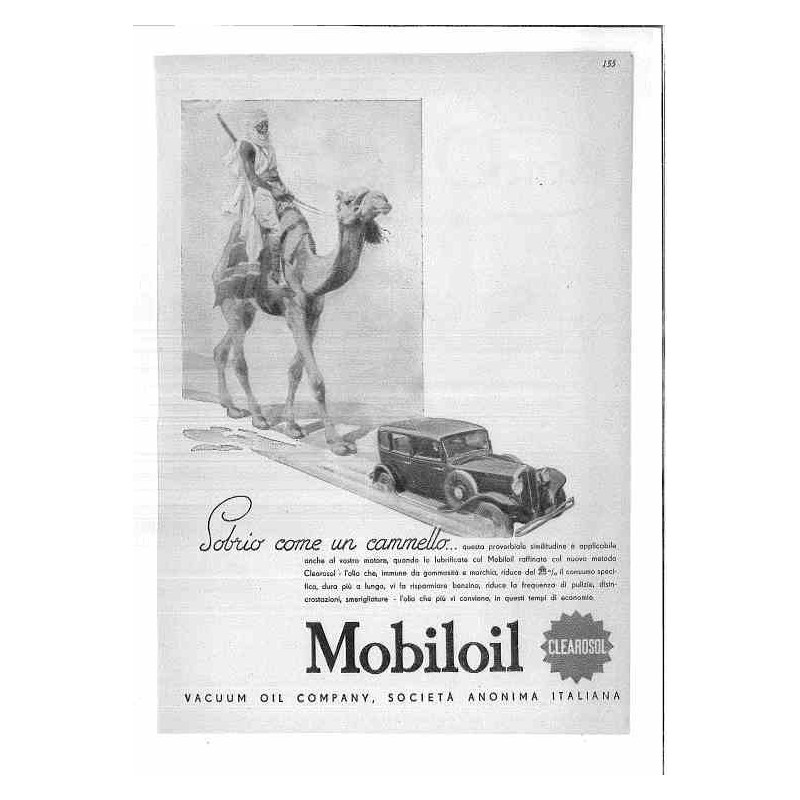 Mobiloil  Sobrio come un cammello