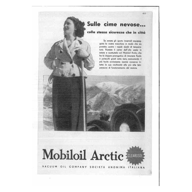 Mobiloil  Arctic sulle cime nevose