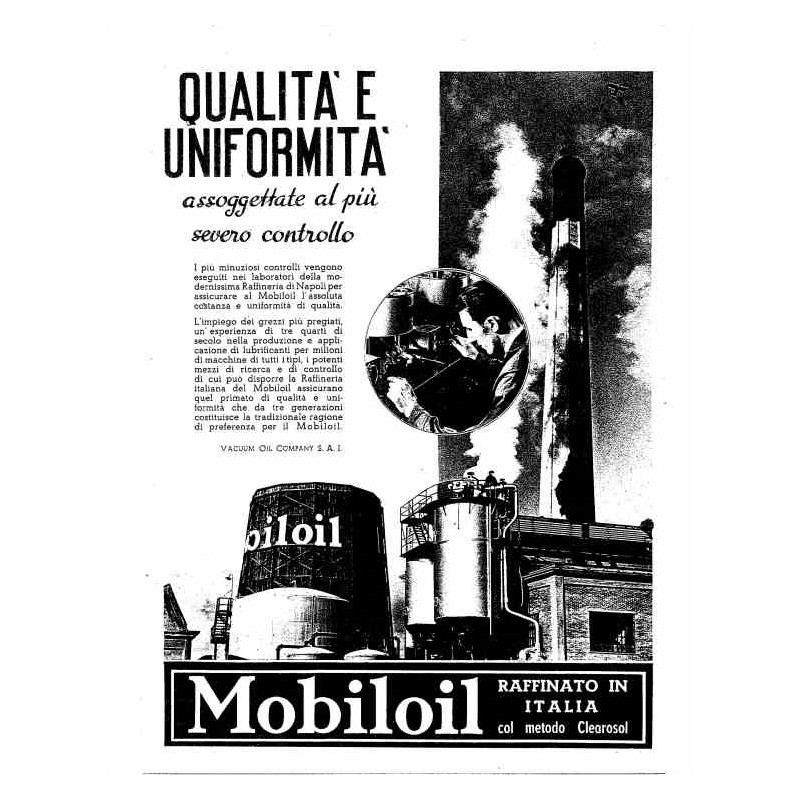 Mobiloil  Qualità ed uniformità