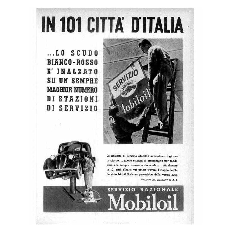 Mobiloil  Servizio in 101 città d'Italia