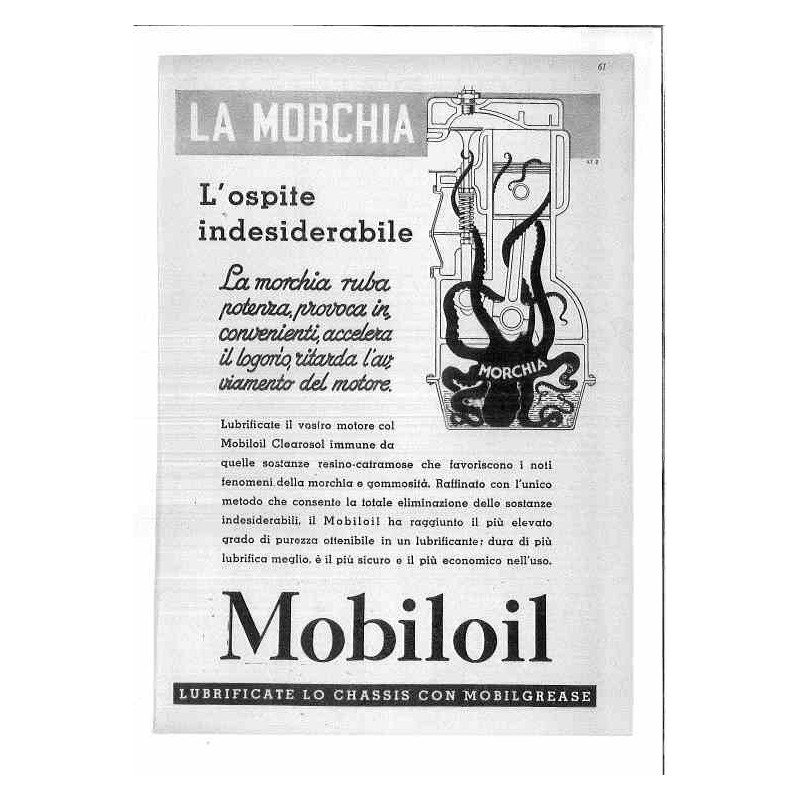 Mobiloil  Contro la morchia ospite indesiderabile